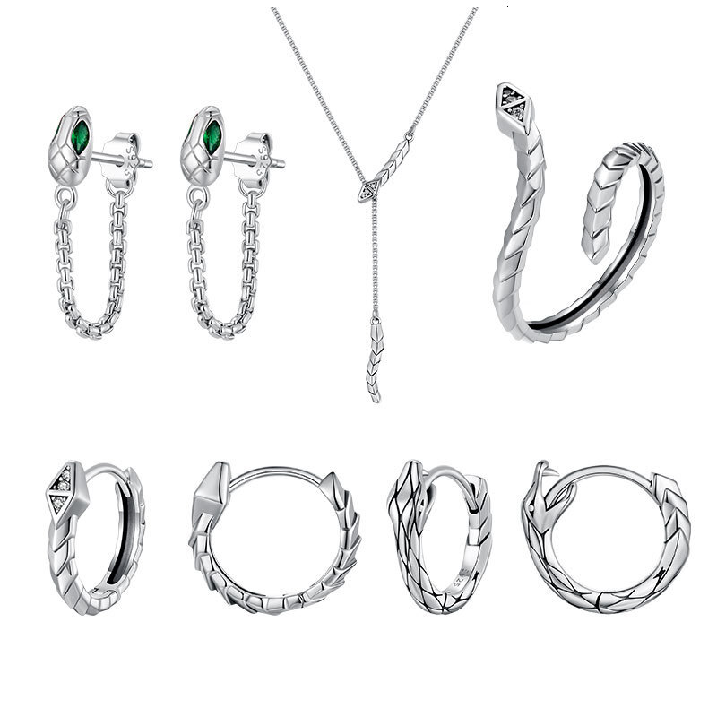 2025 New Designer Jewelry Collection For Women Including Sex Snake Earrings Necklaces And Rings S925 Sterling Silver Fashionable Earrings Necklaces An