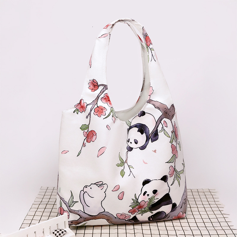 2025 autumn printed polyester canvas bag large capacity shoulder bag women's bag light luxury niche fashion handbag women's crossbody bag wo