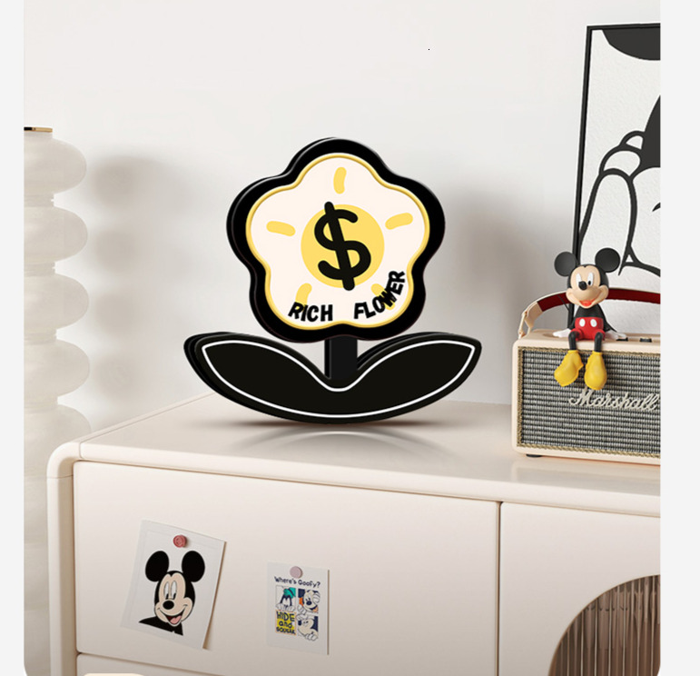 Rich Entryway Cabinet Display Swinging New Creative Flower Arrangement Decorative Painting Desktop Ornament