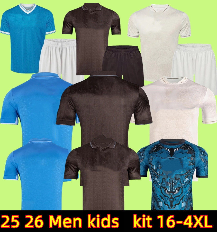 LUKAKU DE BRUYNE Napoli 25 26 soccer jerseys Maglia LANG LUCCA Naples 2026 BEUKEMA NERES Football Shirts McTOMINAY Napoli jersey top kit men kids66