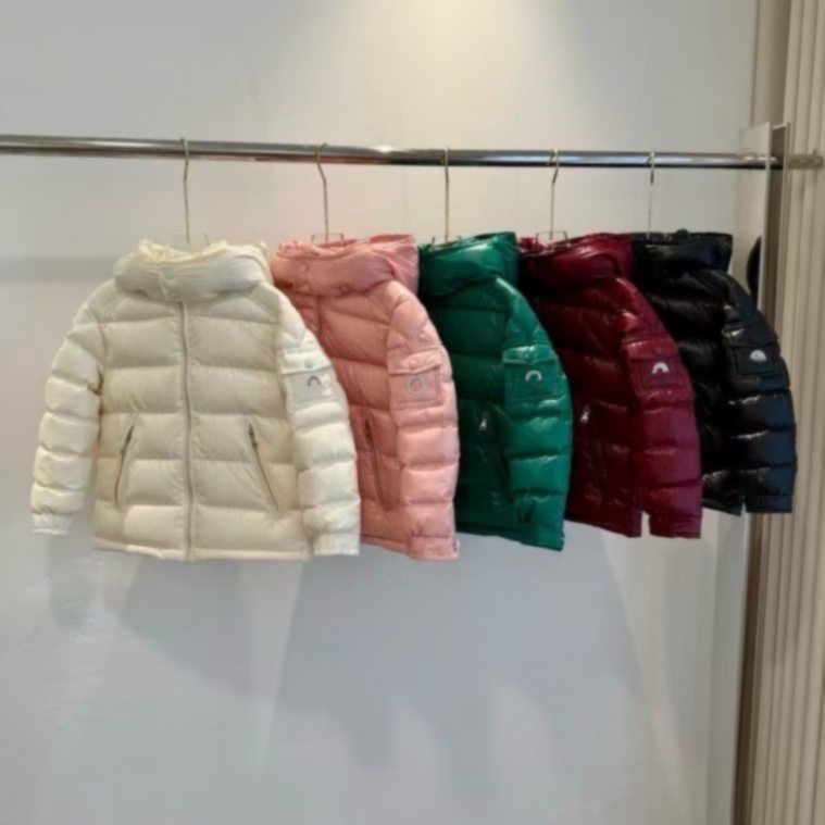 kid down coat hoodies girl pink coats kids Designer clothes luxury top hooded girl boy winter jacket Christmas vacation school start gifts Outerwear 100% goose down