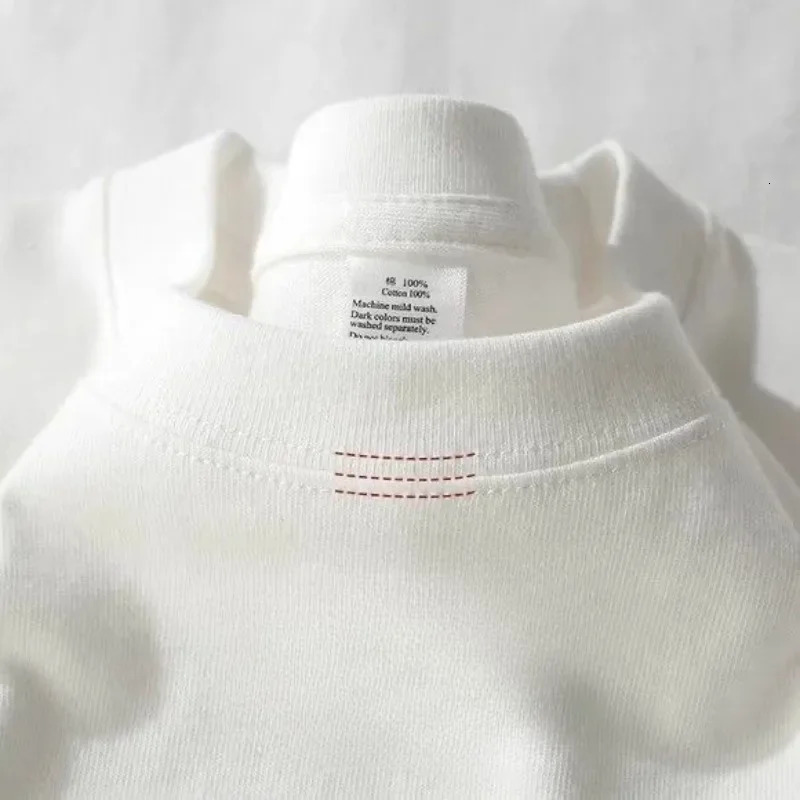 Heavy Wight 425 grams Men T Shirt Cotton Half Sleeve Brathable High Qaulity Round Neck Basic Tops Men Summer TShirt 250811