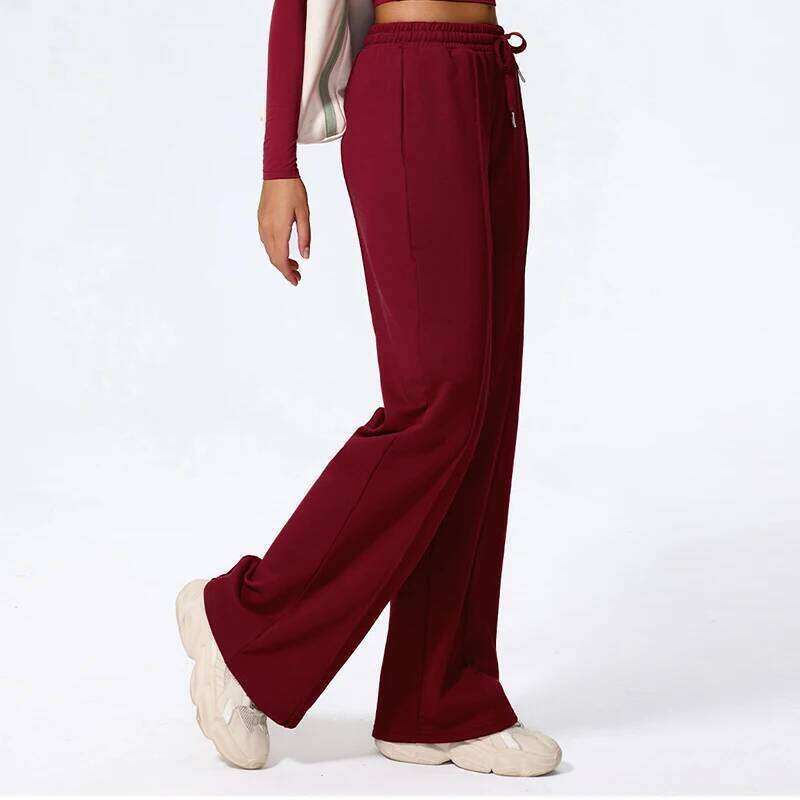 Hearuisavy Sweatpants Women Gym Straight Fit Drawstring Pocket Sport Female Casual Outdoor Running Workout Yoga Long Pants