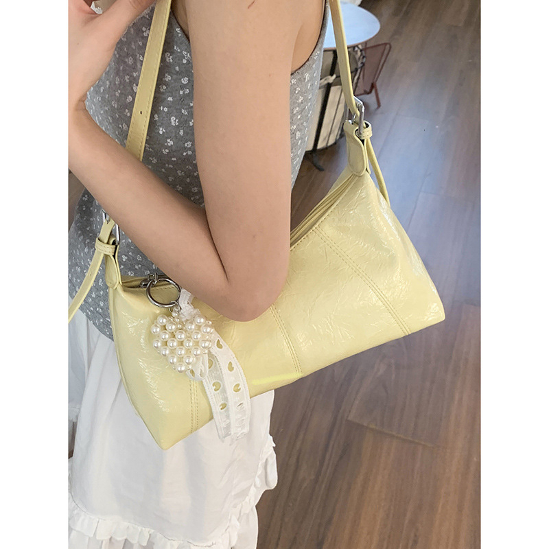 2025 autumn niche women's armpit commuting bag new solid color shoulder bag crossbody bag women's crossbody bag designer bag women's sh
