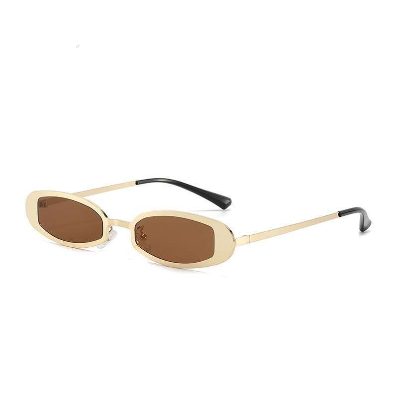 Personality Small Frame Cat Eye Metal for Women Designer Ins 2025 New UV Protection Sunglasses