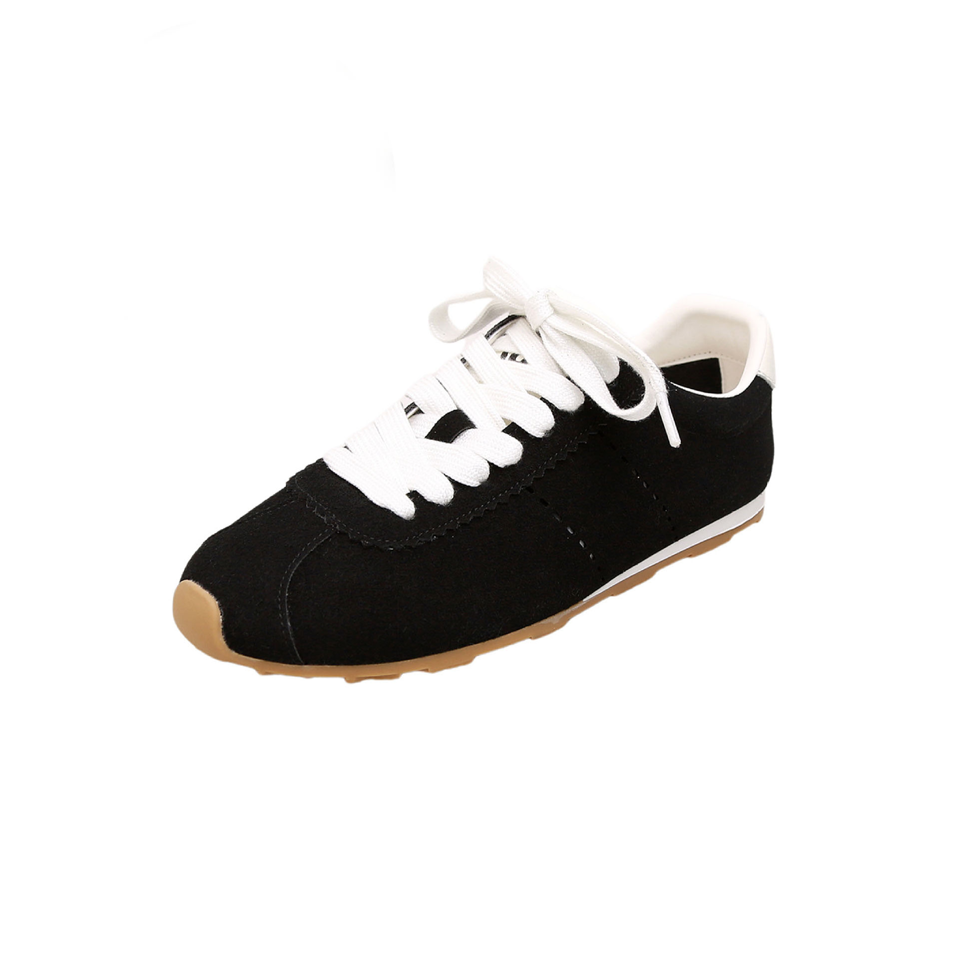 2025 new Women's new genuine leather vintage distressed lace-up white sneakers, summer breathable casual shoes for women