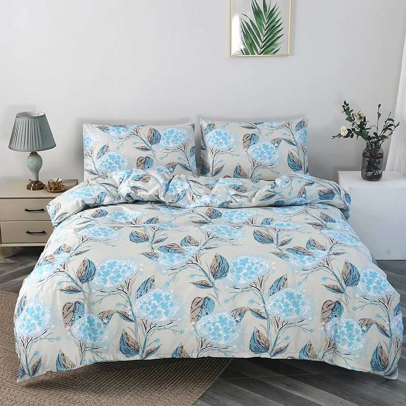 Reversible Summer Blossom Single Twin Full Queen Duvet Cover Set Y250819