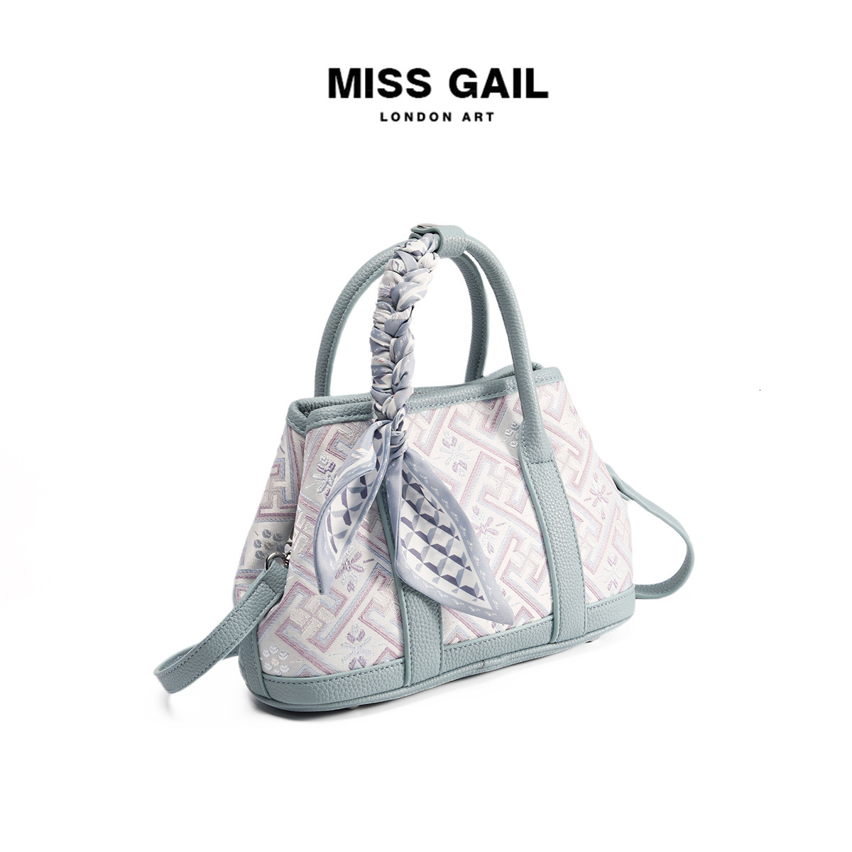 Free Shipping Designer Luxury Chinese Style Brocade Bucket Bag Handbag Commuter Crossbody Women's Bag Versatile High-quality Shoulder Bag Leisure