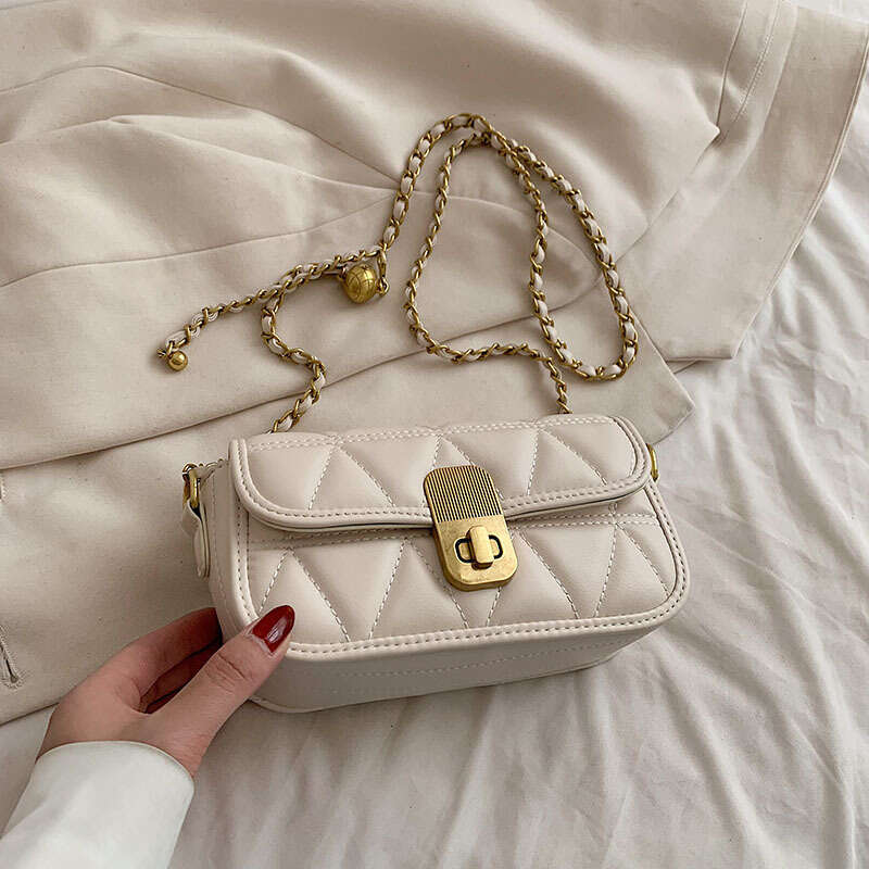 Fashion INS Small for Women 2025 New Stylish Embroidery Texture Shoulder Chain Designer Bags Crossbody Bag