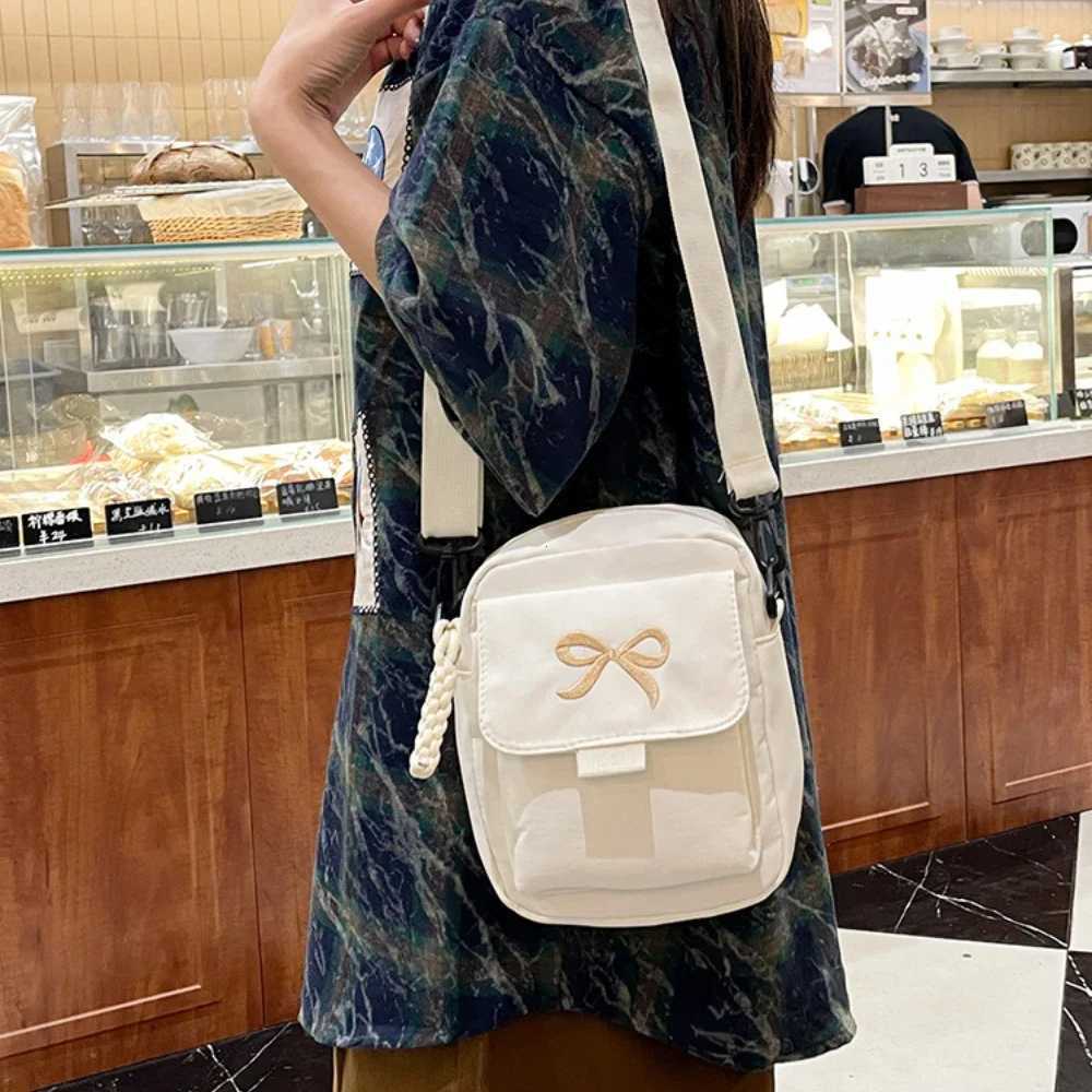 Women Bow Fashion Shoulder Bag Adjustable Strap Trendy Crossbody Bag Solid Color Daily Messenger Bag Purses and Handbags 2025 Y250819