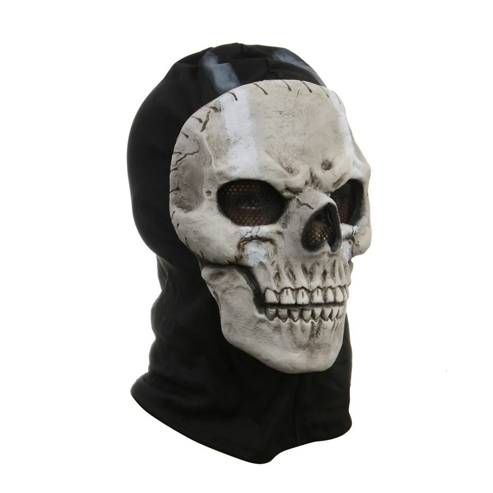 Unisex Halloween Horror Ghost Skull Mask Call of Duty MW2 Latex Headgear Helmet Cosplay Perform Party Masquerade Prop Cosplay 250909