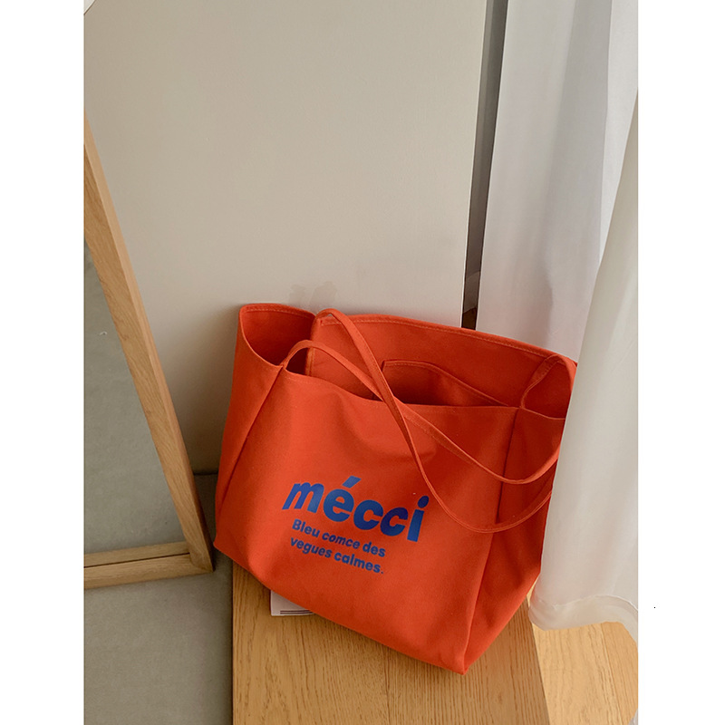 2025 Autumn Women's Student Canvas Bag Summer New Fashionable Casual Handbag Large Capacity Shopping Bag Cloth Bag Women's Crossbody Bag Des