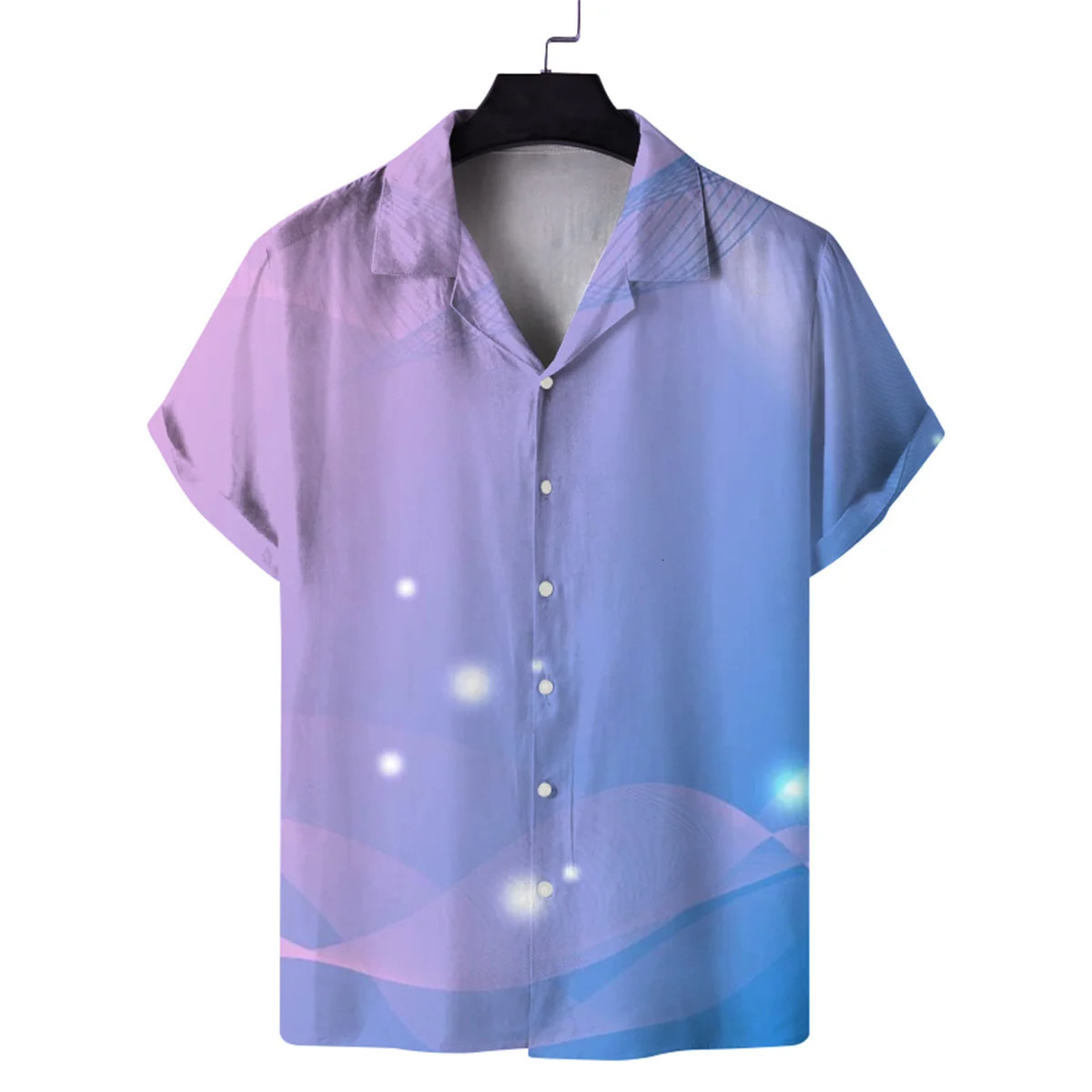 Mens summer Hawaiian casual fashion floral shortsleeved shirt mens printed Cuban collar personalized beach 250808