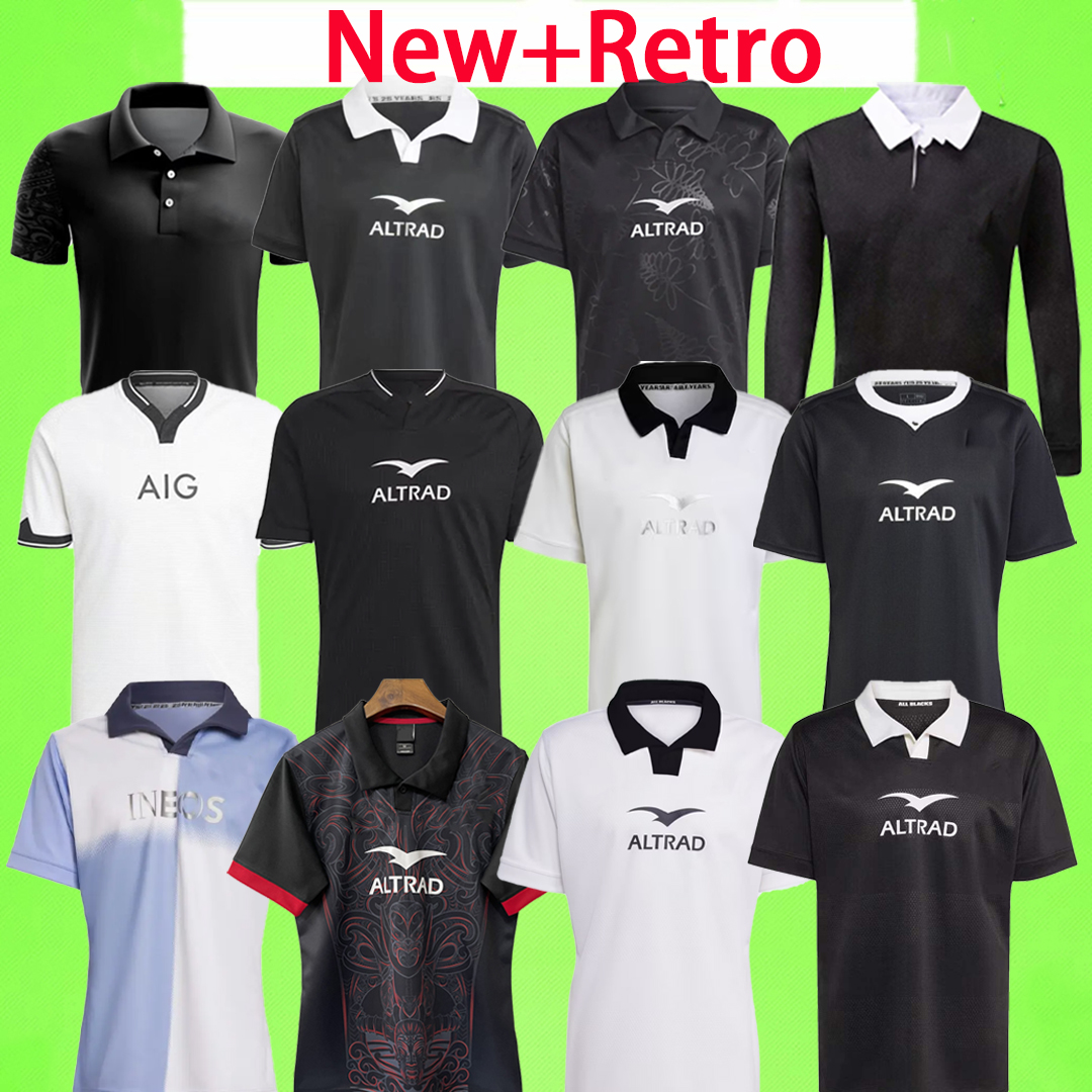 New + Retro 2025 2026 All Super Rugby Jerseys Black jerseys Zealand Training 25 26 Rugby Vest Shirts T POLO Maillot Maglia Tops LEAGUE vintage 03 04 home away T-shirt 1992