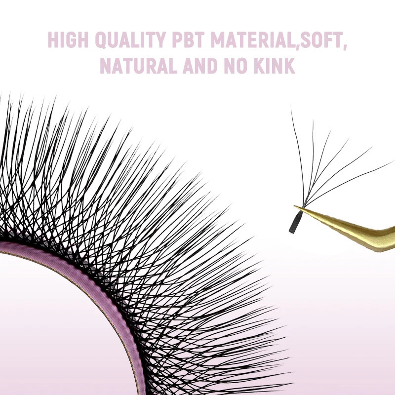 SAKURAHANA Automatic Flowering W Shaped Bloom 6D 7D 8D Premade Fans CDLLU Curl Mink Individual Lash 250811