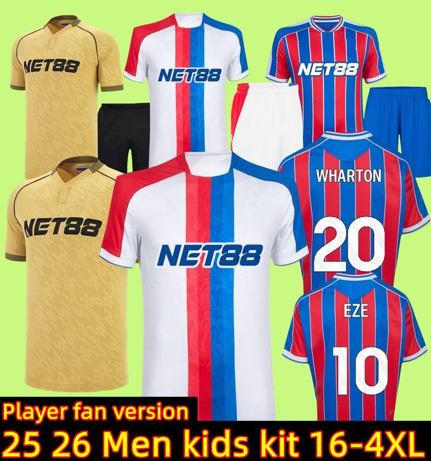 S-4XL 2025 2026 PaLaCes EZE 25 WINNER Soccer Jerseys 25 26 KAMADA DOUCOURE GUEHI J.AYEW CrYsTalS MATETA maillots de foot EDOUARD SCHLUPP Men kids kits Football shirts