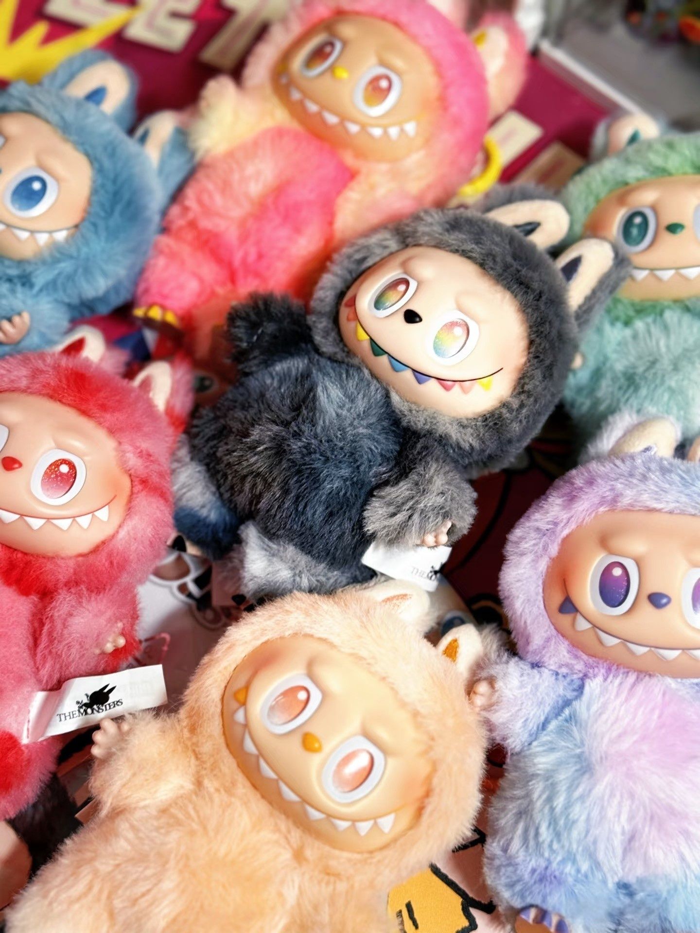 Labubu Lalabubu Mokoko123 Set - Wild Fall Ornament Dolls for Desktop Decoration