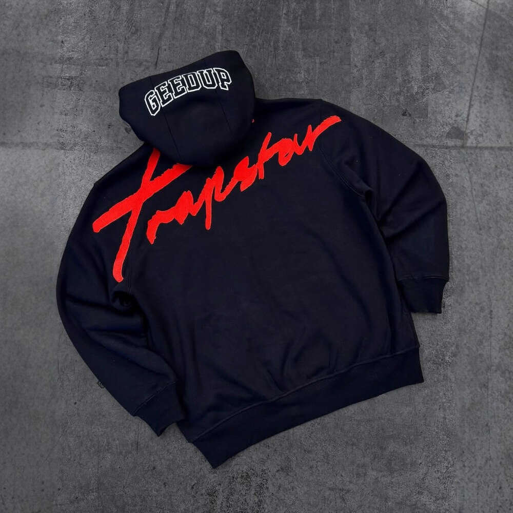 2025 New Harajuku High Street Zipper Hooded Sweatshirt Unisex Hip Hop Rock Y2K Jacket