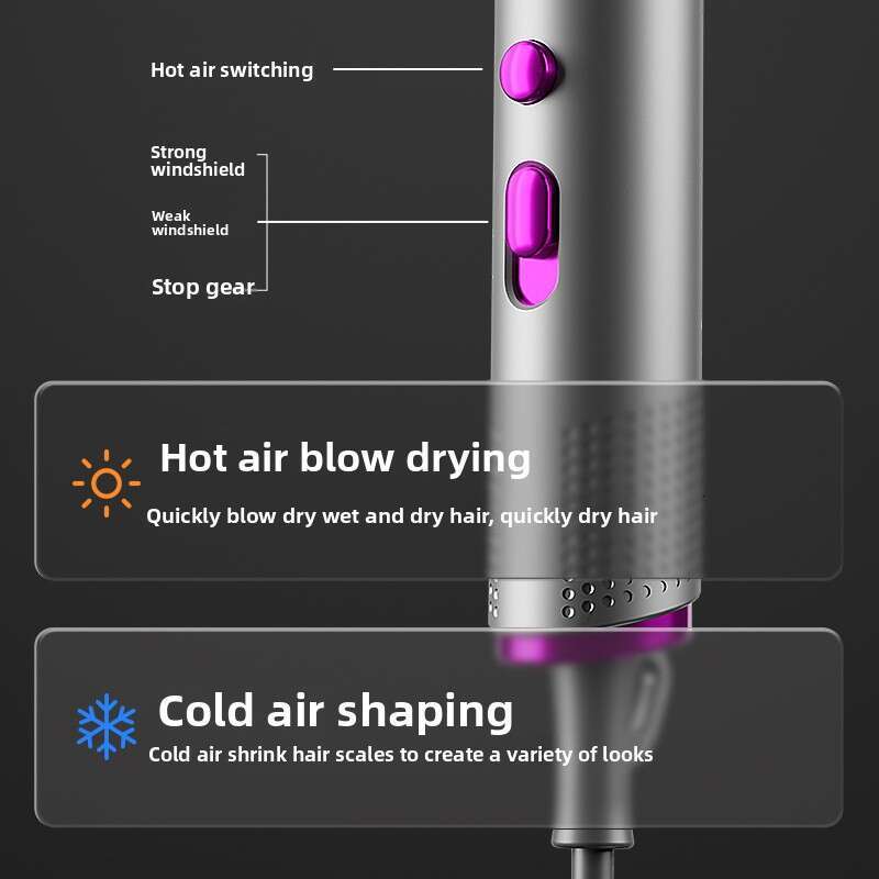 New Hair Dryer For Home Use, Negative Ion Protection, Salon Style, Strong Wind, Hot And Cold Air, Quiet, Foldable