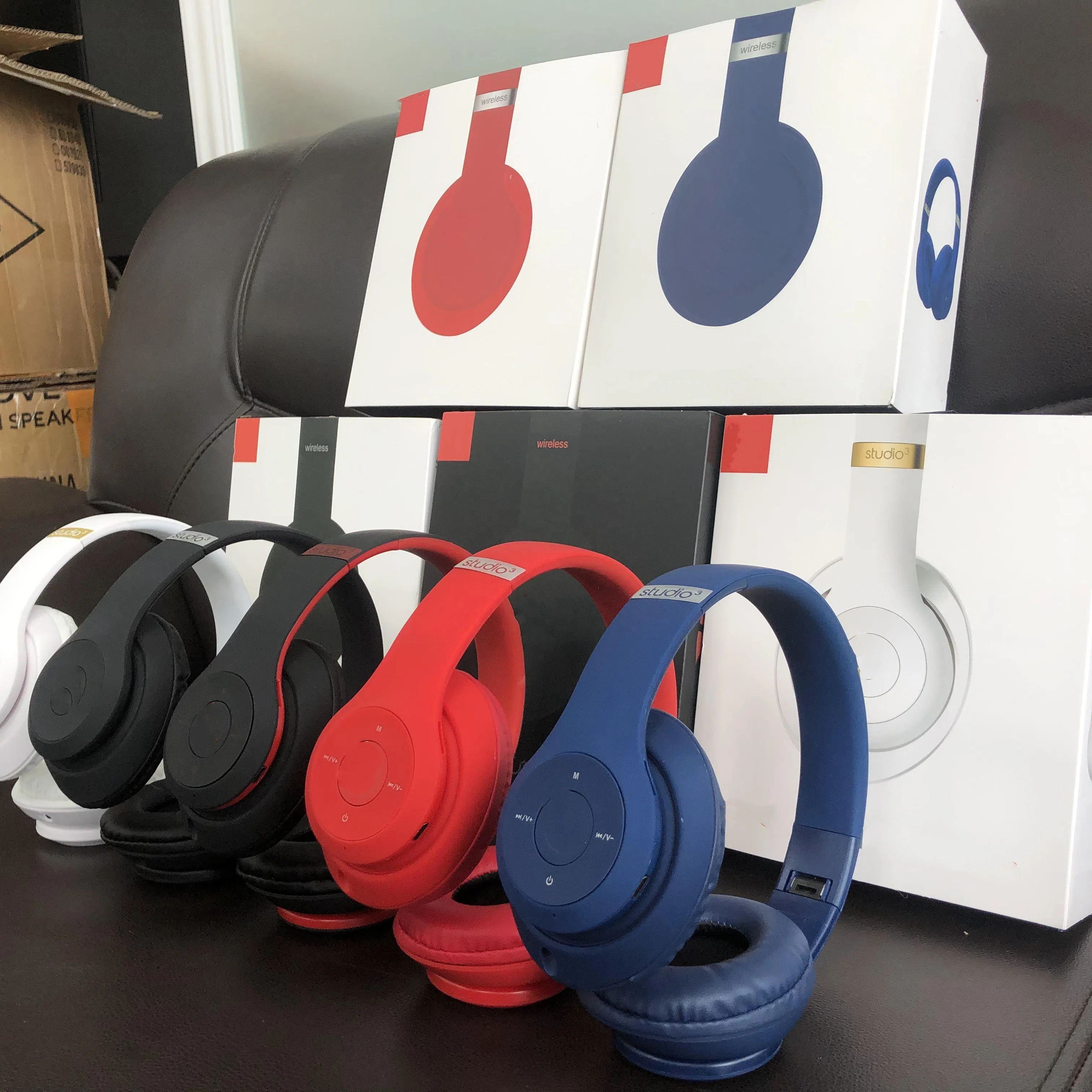 2025 Top-quality Studio3 Bluetooth Headphones Studio 3 Noise Cancelling Headset Music Sport Deep Bass Earphone Hands-free With Mic wireless headphone earbuds