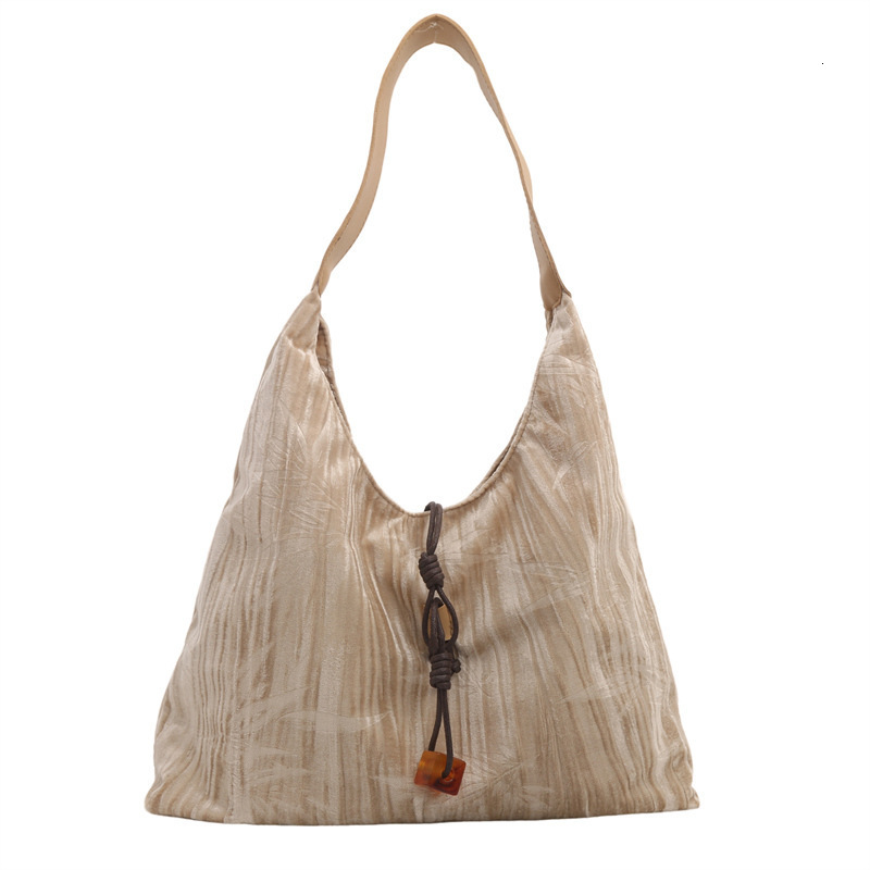 2025 Autumn New Chinese Women's Handbag Large Capacity Canvas Shoulder Bag Casual Commuter Bag Women's Crossbody Bag Designer Bag Daily Styl