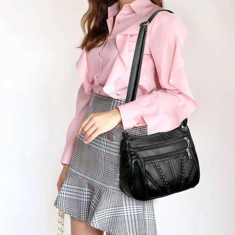 Soft texture small bag for men and women single shoulder bag versatile and fashionable crossbody bag Y250819