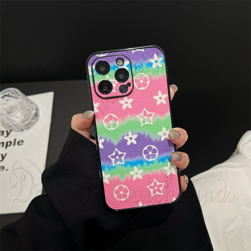 Fashion Designer Phone Cases for iPhone 17 Pro Max cases Summer fresh beach style case for 16 15 Plus 14 Pro 13 12 11 checkered square iPhone 15 Luxur