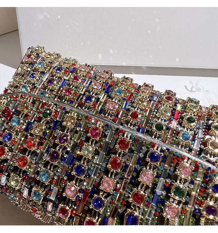 Banquet Bags Diamond-Studded Cheongsam Underarm Evening Women's Handbag Single Shoulder Designer Crossbody Handheld Bag