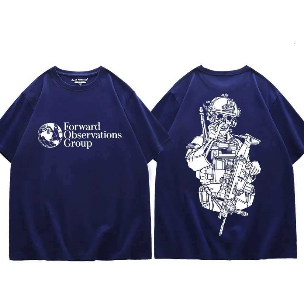 Gbrs Forward Observations Group Merch T Shirt Gothic Fashion Vintage Short Sleeve T-shirt Unisex Summer Casual Cotton T-shirts Y250819
