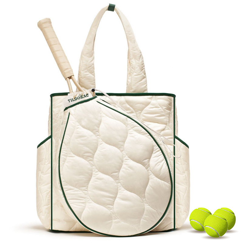 Tennis Bags Tennis Racket Bag Women Tennis Tote Bag Handbag Waterproof Lightweight Badminton Racket Shoulder Bag Rackets With Removable Shoulder Strap