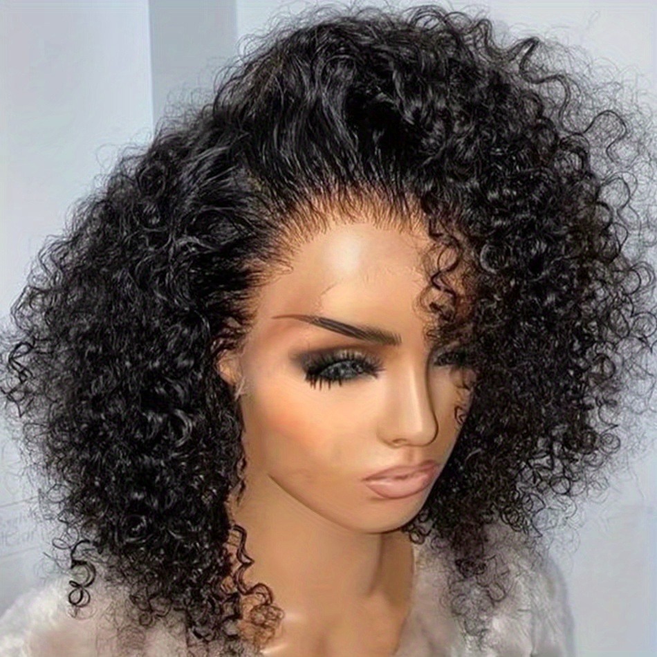 Brazilian Curly Lace Front Wig Short Bob Wigs Deep Water Wave 13X4 Hd Lace Frontal Human Hair Wig For Women Wear And Go Glueless Wig synthetic
