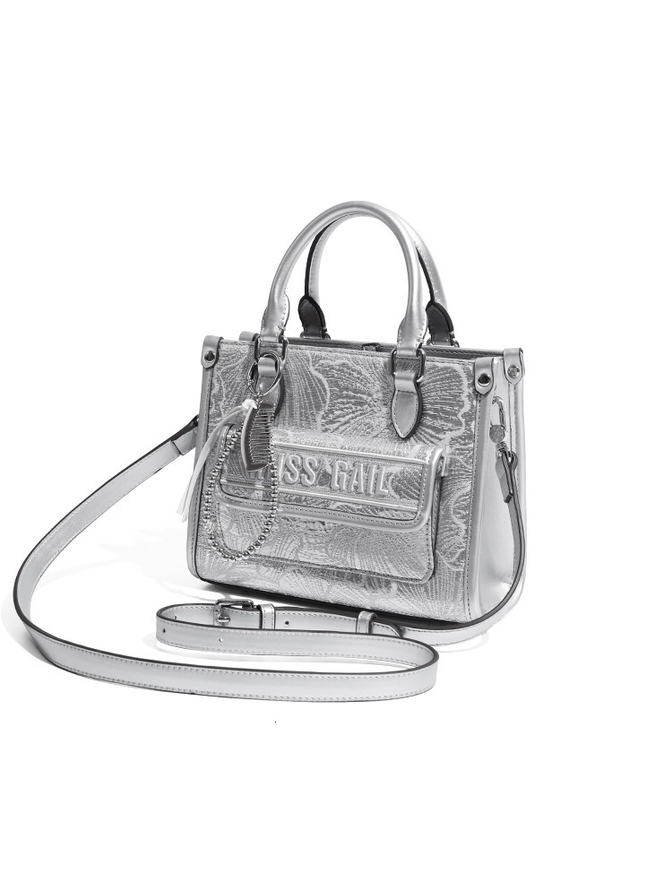 Free Shipping Designer Luxury Floral Trendy Women's Large Capacity Tote Bag Premium Texture Embroidered Shoulder Crossbody Bag Casual Shopping Ba