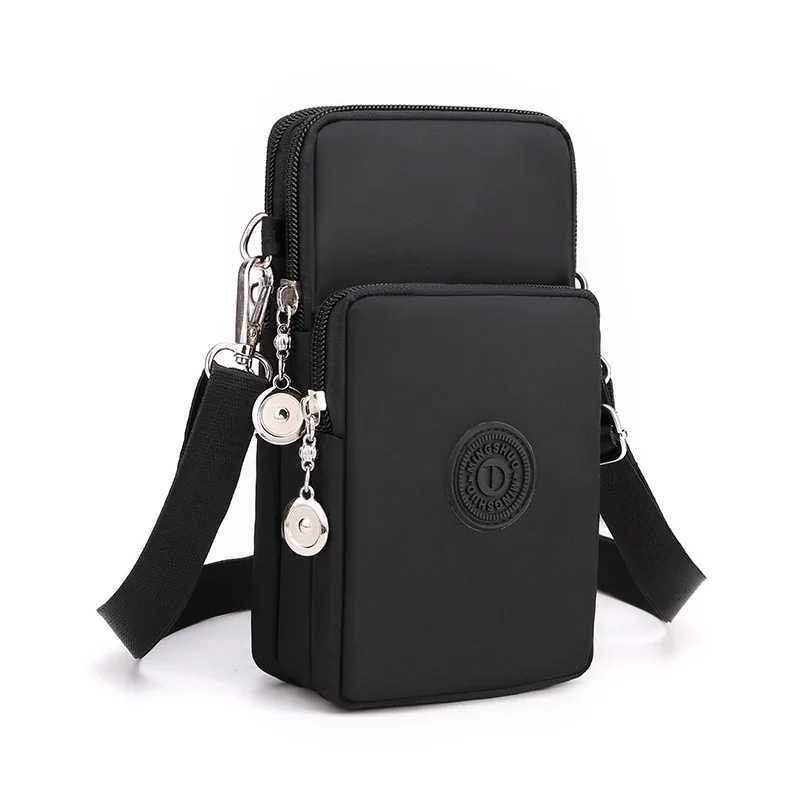 New Women Mobile Phone Bag Nylon Cell Phone Bag Coin Purse Strap Shoulder Bag Small Crossbody Bags for Women Wallet Travel Purse Y250819