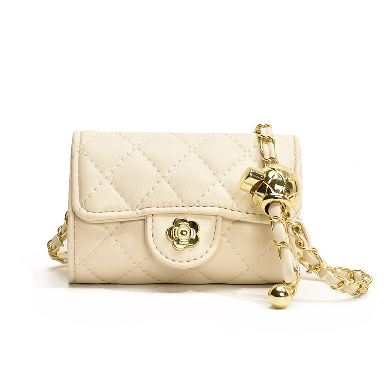 Free Shipping Designer Luxury Women's Small Fragrance Chain Shoulder Bag Fashion New Korean Version Mini Handbag Diamond Grid Denim Bag