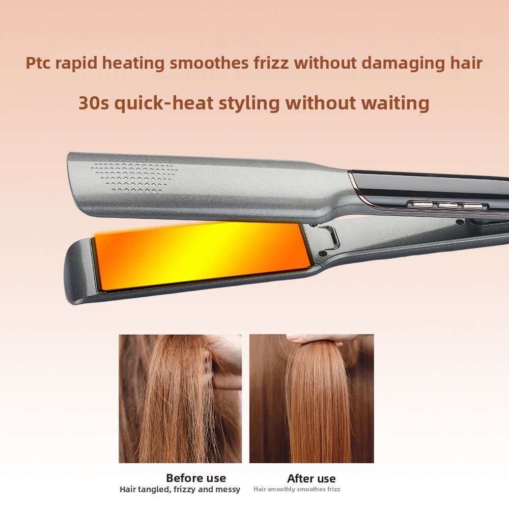 New Fluffy Straight Comb Care Device Multi-Functional Temperature Adjustment Straightening Plate Does Not Hurt Electric Hair Straightener