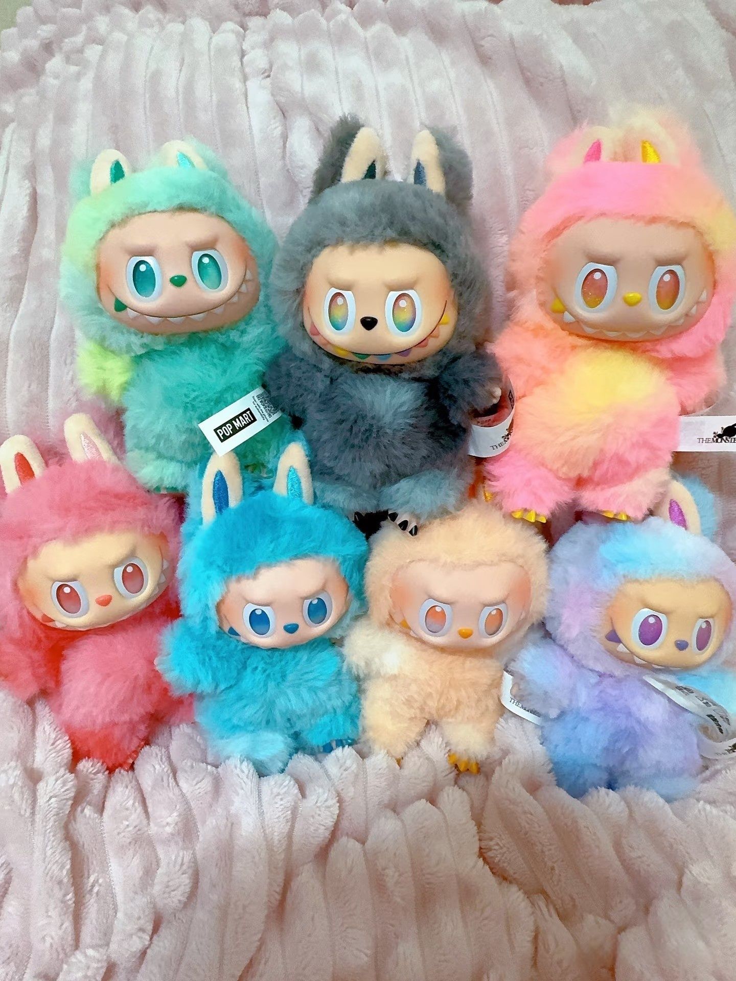 Labubu Lalabubu Mokoko123 Set - Wild Fall Ornament Dolls for Desktop Decoration