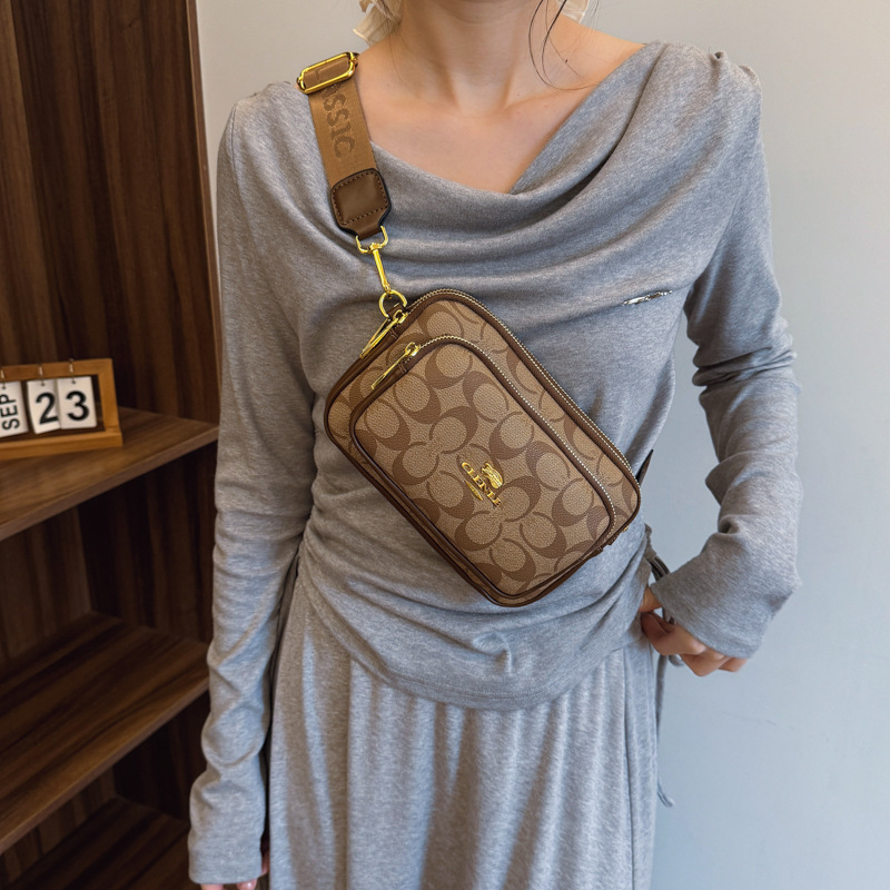 Designer senior-feeling mobile phone bag new high quality fashion one-shoulder bag small cross-body bag breast bag female bag