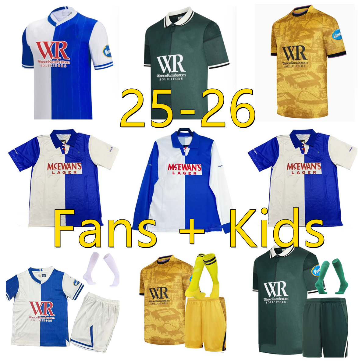S-4XL 25 26 blackburns Soccer Jerseys OHASHI HEDGES CANTWELL SHEARER sblackburn 2025 2026 GUEYE TRAVIS HYAM GUEYE Rovers BERG SUTTON 1994 1995 Long Shirts kids kits
