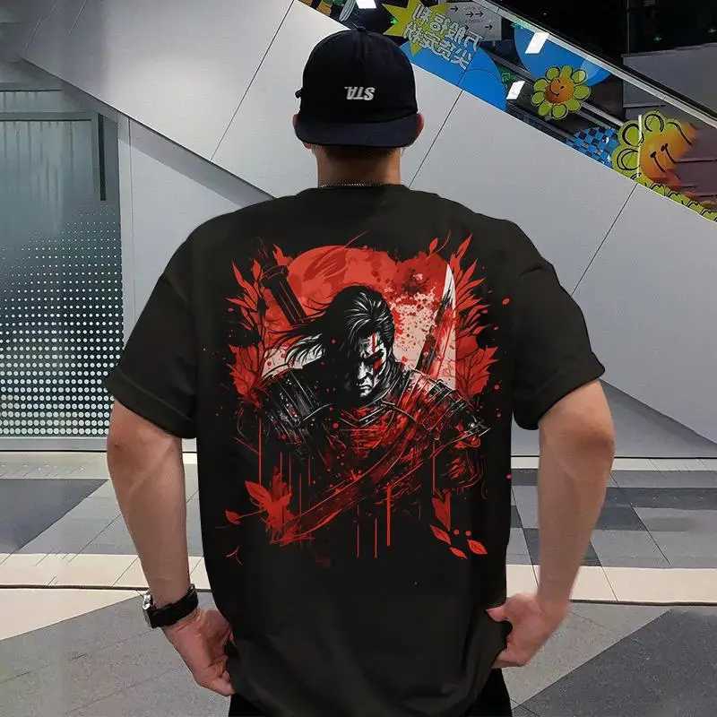 2024 T-Shirts For Men 3d Japanese Samurai Printed Male Clothing Street Harajuku Tops Daily Casual Short Sleeved Oversized Tees Y250819