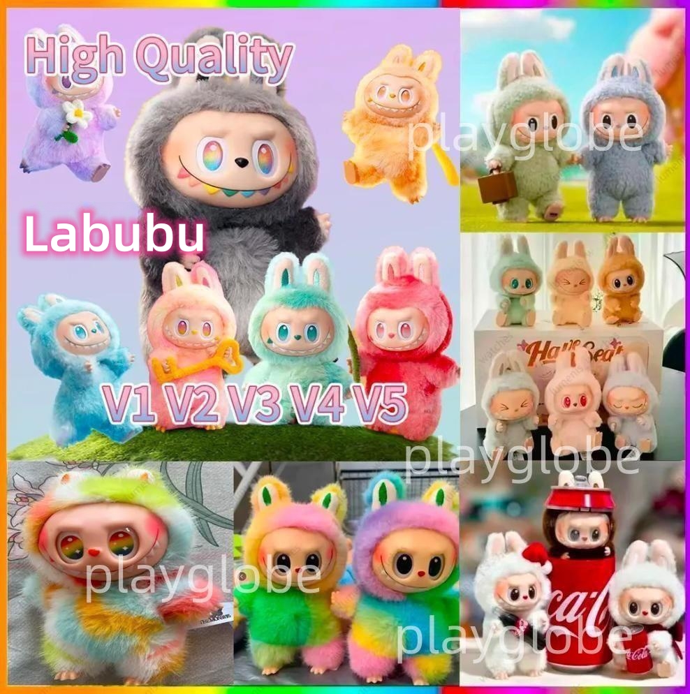 High quality box LaBuBu V1 V2 V3 Kawaii Figure Face doll clothes Doll Keychain Decor Gift