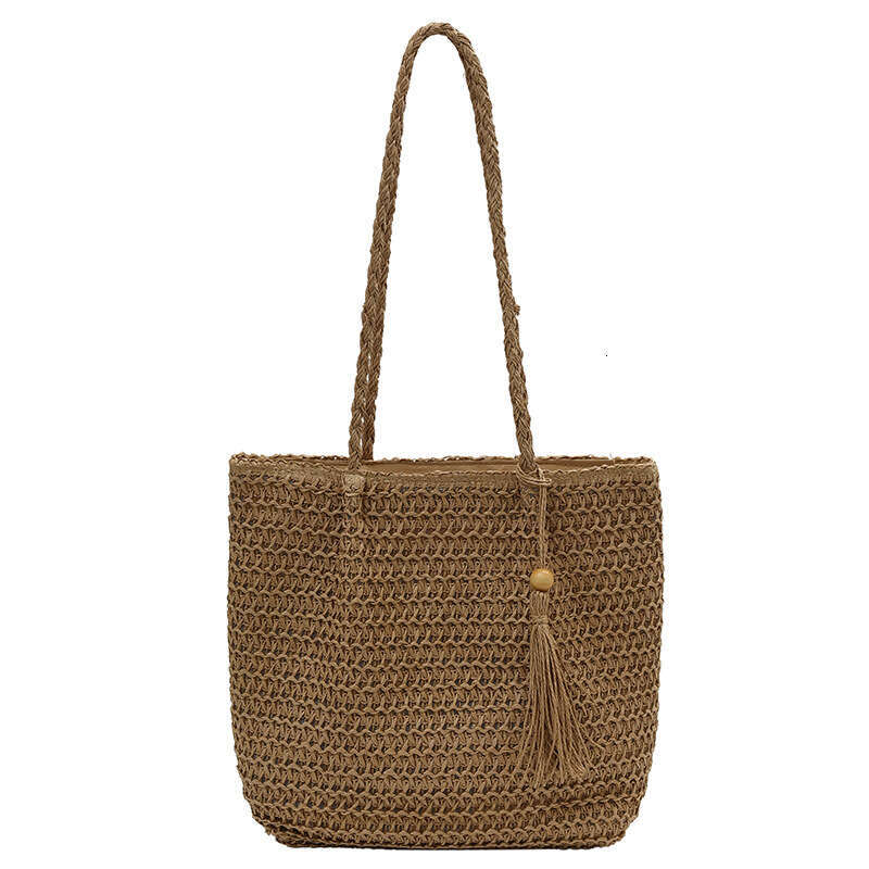 Vacation Beach Casual Woven 2025 New Designer Fashion Large Capacity Bags Straw Niche Simple Shoulder Bag