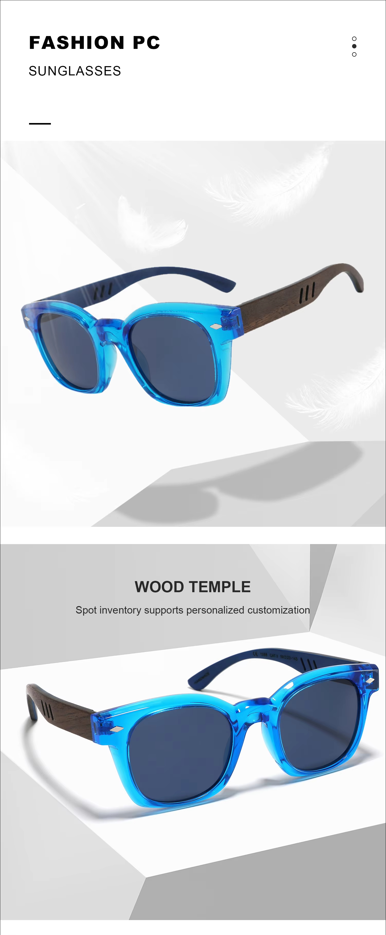 New polarized wooden sunglasses for men outdoor sunglasses bamboo sunglasses.