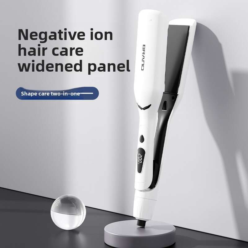 New Wide Version For Salon Use, Moisture retention Electric Hair Straightener With 6 Temperature Settings