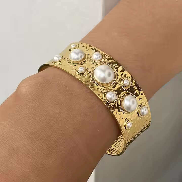 Designer Stainless Steel Ring Bracelet Set Creative High-end Trendy Fashion Electroplated Non-fading