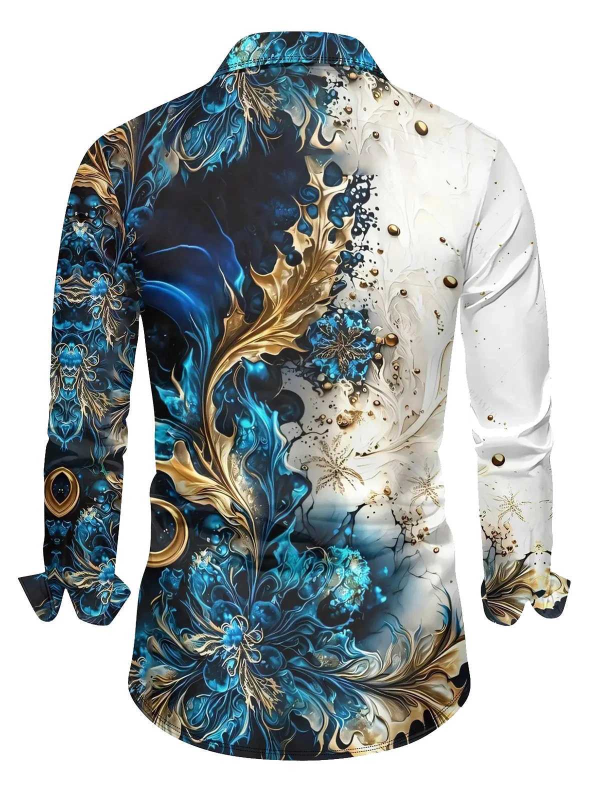 Mens Fashion Long Sleeve Shirt New Autumn Flame Collar Shirt Mens Outdoor Casual Street Travel Shirt Y250819