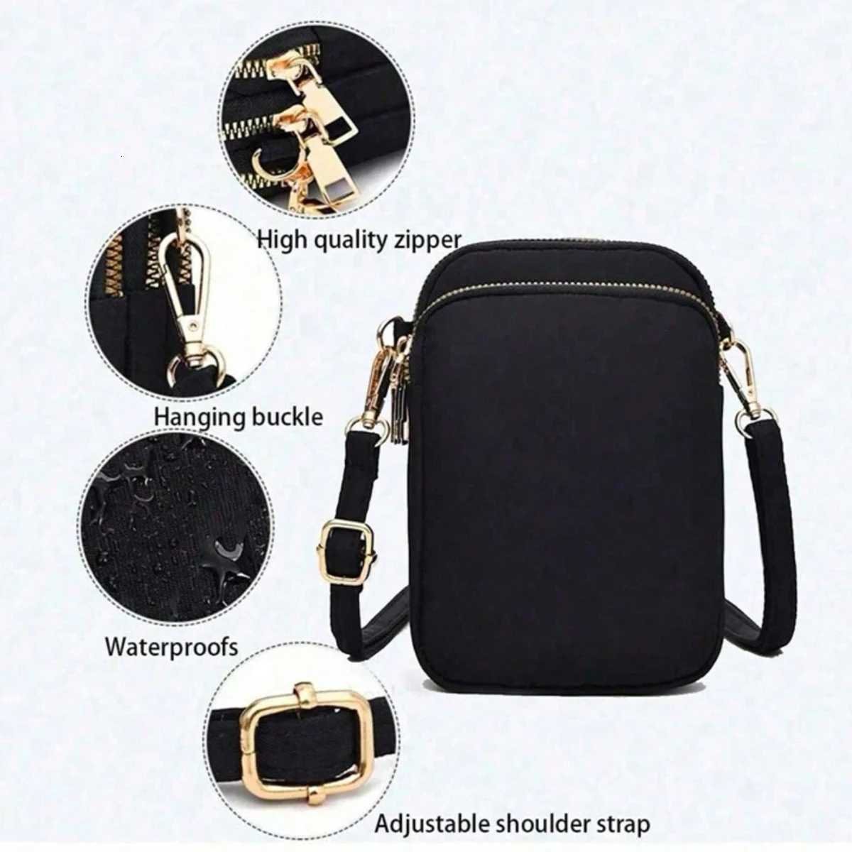 1pc Leisure And Fashion Crossbody Walking Bag With Mobile Phone Cloth Bag Vertical Zero Wallet For TravelBack To SchoolG Y250819