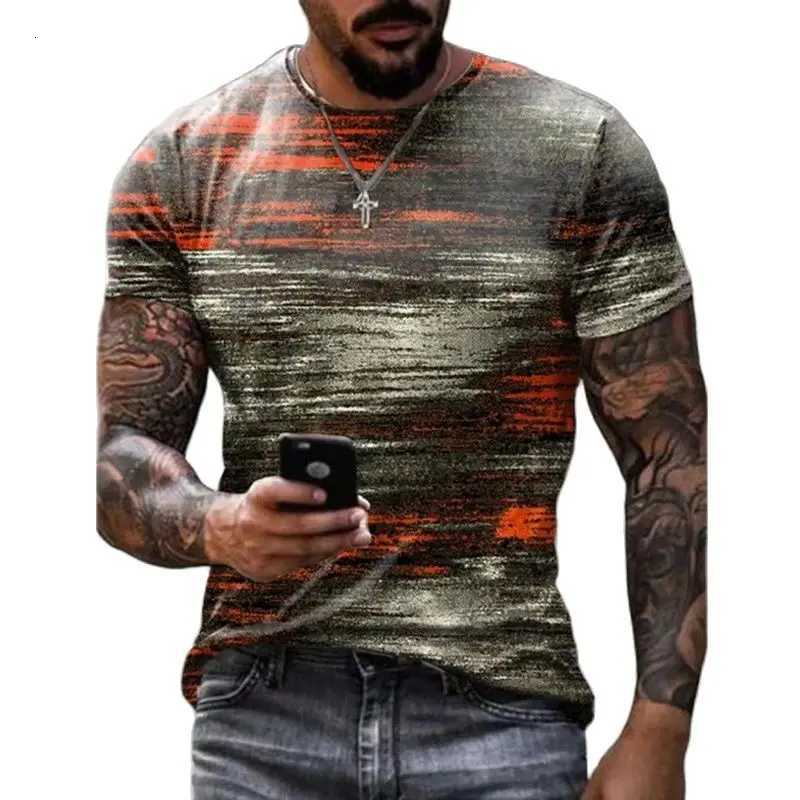Summer Graffiti 3D Print Mens T Shirts Streetwear Polyester Crew Neck Short Sleeved Tops Casual Loose T-Shirts Men Clothing 6XL Y250819