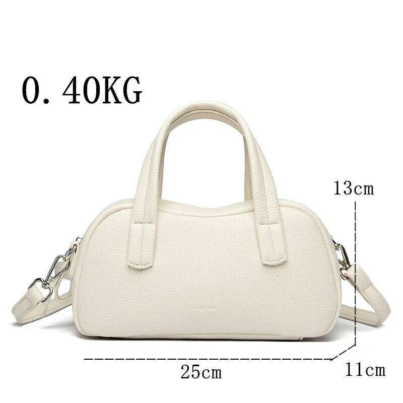 New High Quality Leather Tote Bag Brand Women Shoulder Crossbody Bags Ladies Simple Leisure Handbags Designer Purses