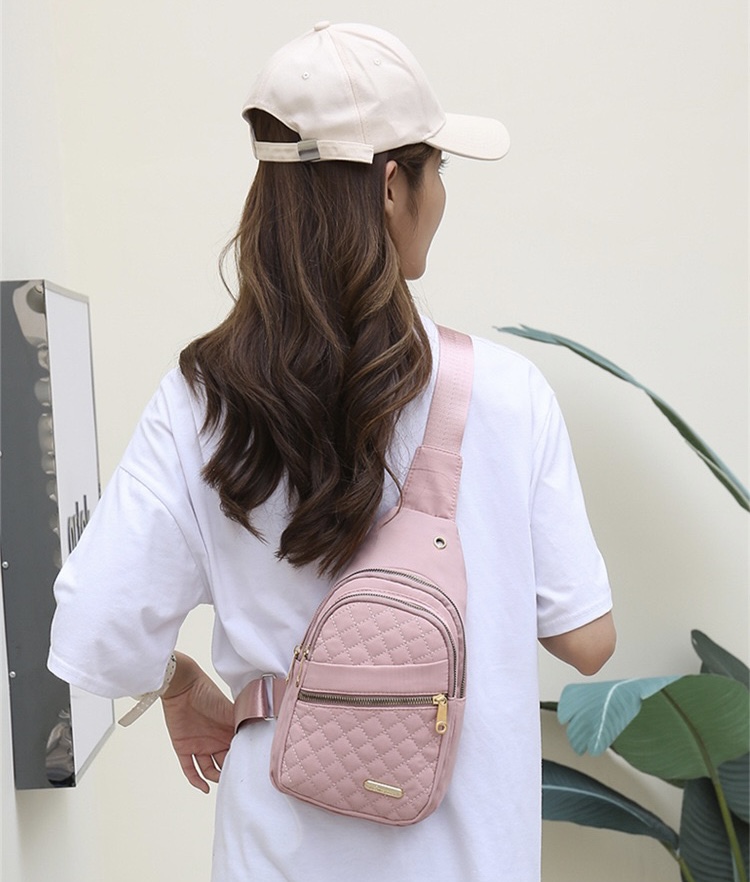 Women's Chest Bag, Large Capacity Crossbody Bag, Casual Sports Travel Crossbody Chest Bag, Adjustable Shoulder Strap, Multi-pocket Fanny Pack