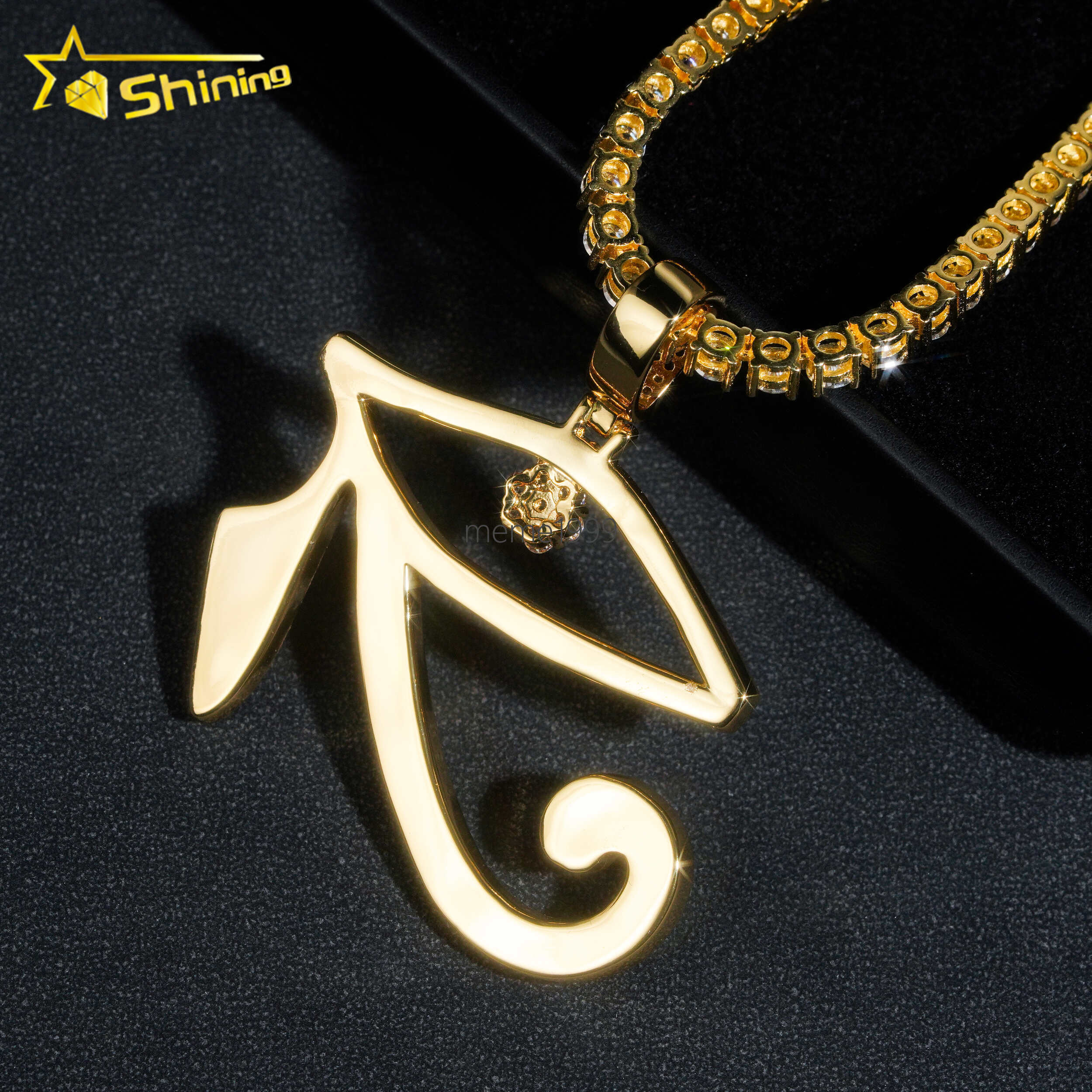 High Quality 925 Sterling Silver VVS Moissanite Pendant Custom Hip Hop Diamond Pendant for Men Women Necklace